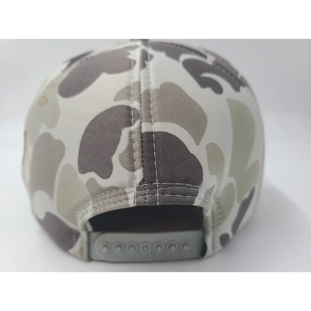 Vintage Michigan Big Game‎ Hunters Association Camo Rope Snapback Hat Cap Gray